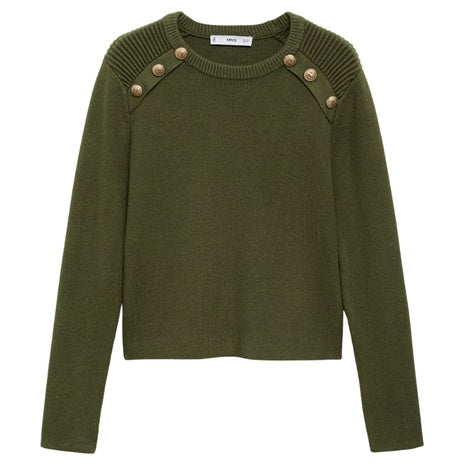 Sweater With Jewel Buttons