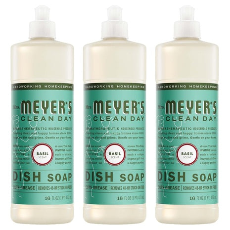 3-Pack Mrs. Meyer's Clean Day Liquid Dish Soap