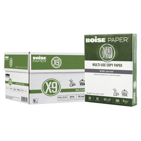 5,000 Sheets Boise X-9 Copy Paper