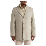 Soul Of London Men's Wool Blend Dress Coat With Removable Bib