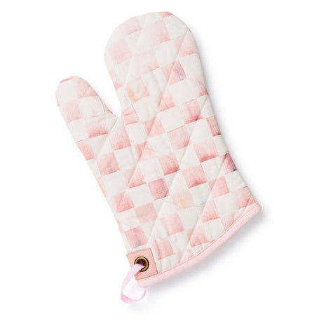 Rosy Check Oven Mitt