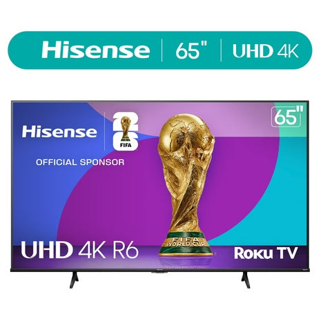 65" Hisense R6 Series 4K Ultra HDR Smart LED Roku TV