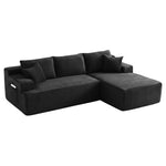 96" L-Shape Sectional Upholstered Cloud Couch Sofa