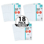 2,700 Sheets Of Pen+Gear College Rule Filler Paper