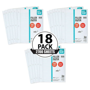 2,700 Sheets Of Pen+Gear College Rule Filler Paper