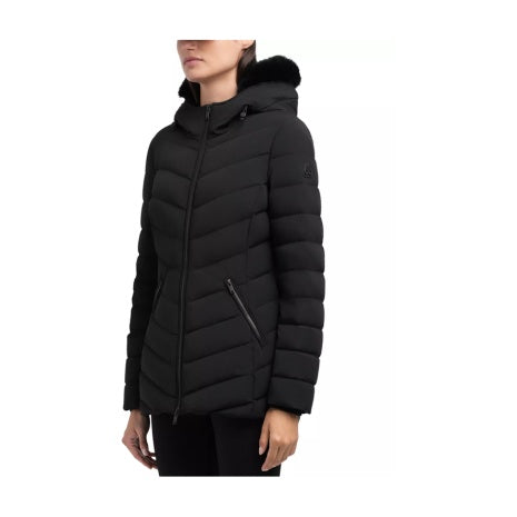 Moose Knuckles Shearling Trim Down Jacket