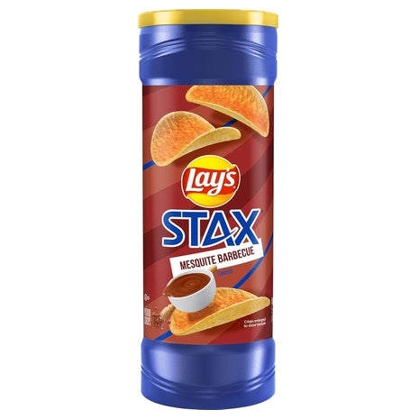 Lay’s Stax Mesquite BBQ Potato Crisps (OU-D, 5.5oz)