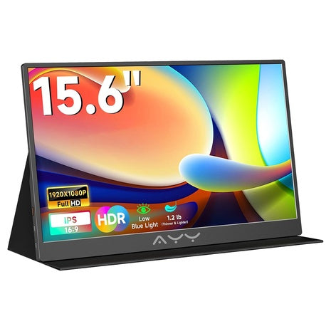 15.6″ FHD Portable Monitor With Built-In Speakers