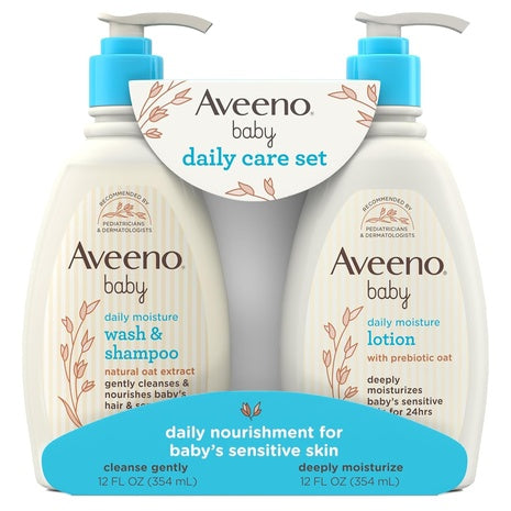 Aveeno Baby Daily Bath & Lotion Care Gift Set