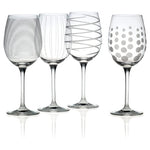 4 Mikasa Cheers White Wine Glasses