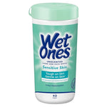 40 Wet Ones Hand and Face Sensitive Skin Wipes