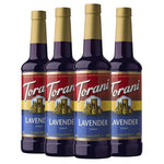 4 Bottles Torani Lavender Syrup (25.4oz)