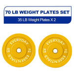 35lbs BalanceFrom Olympic Bumper Plate Weight Plate (Pair)