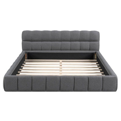 Nestfair MDF Frame Queen Size Upholstered Platform Bed