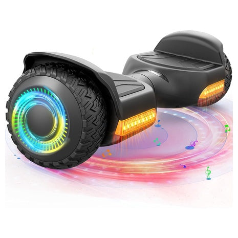 Gyroor All-Terrain Hoverboard With Bluetooth and LED Lights