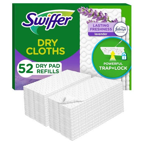 104 Swiffer Sweep + Mop Lavender Dry Pads Refills