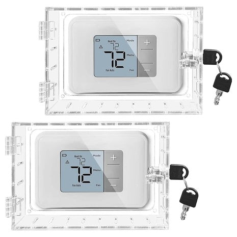 2 Universal Thermostat Lock Boxes with Keys