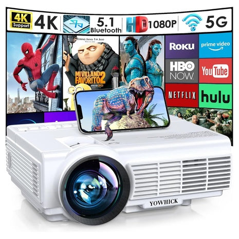 1080P Mini Projector with 4K Support