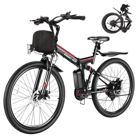Gocio 500W 26" Adult Electric Bicycles Foldable Ebike