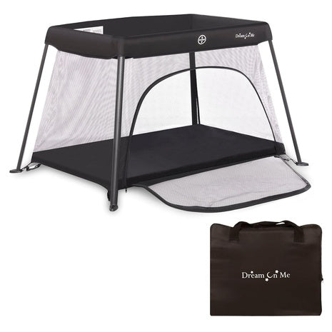 Dream On Me Travel Light Baby Playard with Zipper Access Door