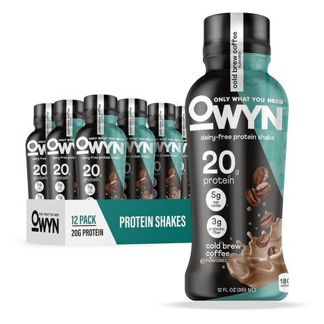 12-Pack OWYN 20g Protein Shakes Cold Brew Coffee (OU-DE)