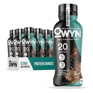 12-Pack OWYN 20g Protein Shakes Cold Brew Coffee (OU-DE)