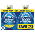 2 Dawn Powerwash Lemon Dish Spray Refills