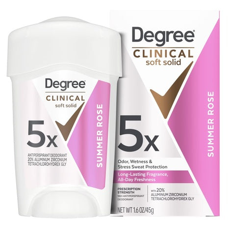 Degree Clinical Strength Summer Rose Deodorant Stick