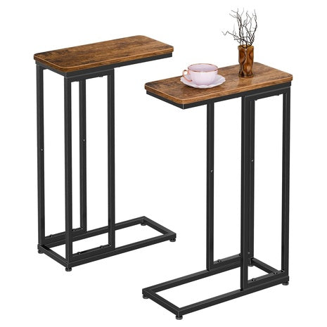 Set Of 2 Simple Trending C Shaped Side Table