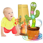 Talking Dancing Cactus Toy with LED & Voice Mimicking