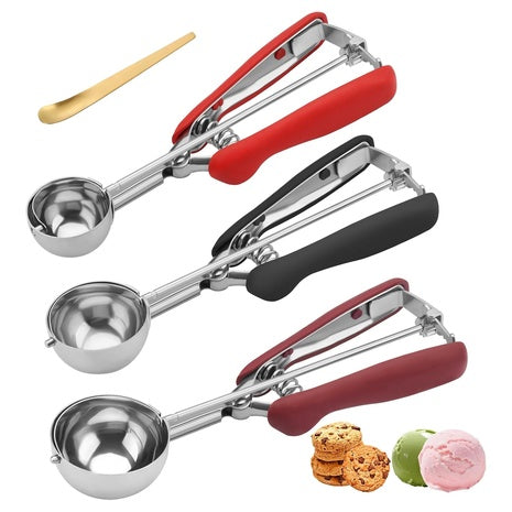 3-Piece Cookie & Ice Cream Scoop Set