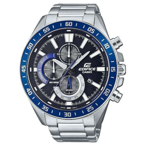 Casio 50mm Edifice Chronograph Stainless Steel Men's Watch