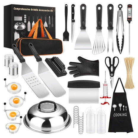 35-Piece Griddle Accessories Tool Kit + 100 Bamboo Skewers