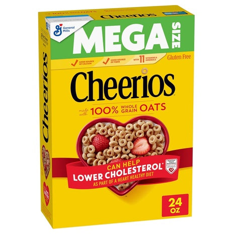 Mega Size Box Cheerios Cereal (24oz)