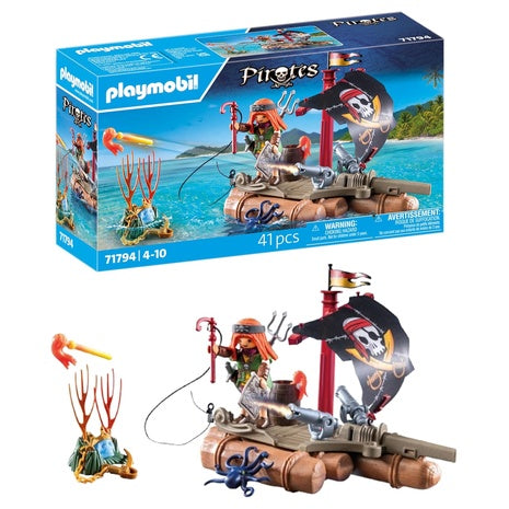 Playmobil Pirate Raft with Treasure