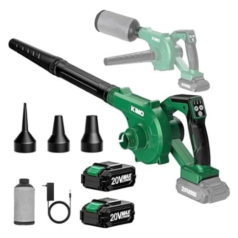 KIMO 4-in-1 Cordless 190MPH Leaf Blower & Vacuum Combo