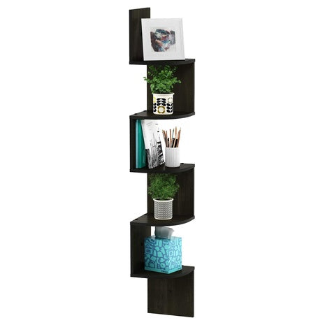 5-Tier Floating Corner Shelf