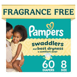 80 Pampers Swaddlers Size 8 Diapers
