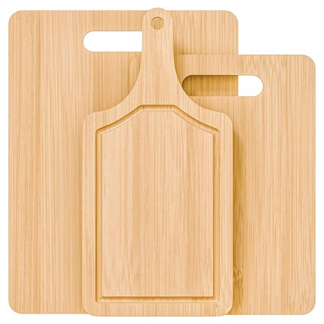 3-Piece Bamboo Cutting Board Set