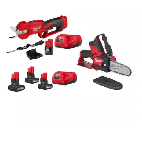 Milwaukee M12 12V Cordless Brushless Pruner Shears Kit