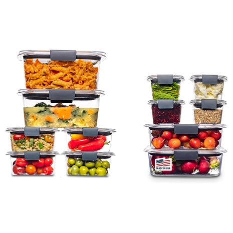 24-Piece Rubbermaid Brilliance Containers