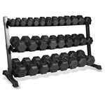 1,200-Lbs CAP Barbell Dumbbell Set with 2-Tier Rack
