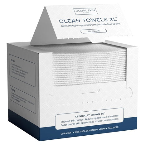 Clean Skin Club Disposable XL Towels, 50 Count