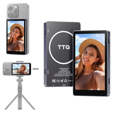 4K 30fps Bluetooth Remote Magnetic Phone Vlog Selfie Monitor Screen