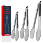 3-Piece Stainless Steel Kitchen Tongs