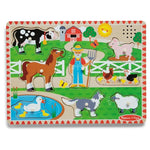 Melissa & Doug Old MacDonald's Farm Sound Puzzle With Light-Activated Sound Effects