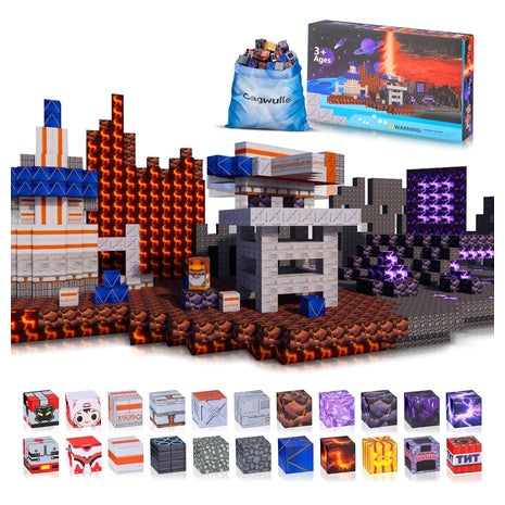 100-Piece Magnetic STEM Building Blocks