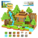 100 Magnetic Blocks Forest Cottage Building Set