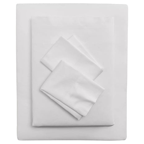 4-Piece Arch Studio Cotton Sateen Silver Queen Sheet Set