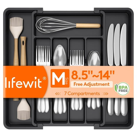 Lifewit Silverware Drawer Organizer